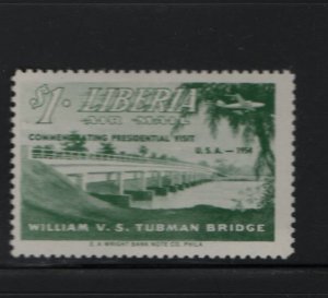 Liberia C87 H 1954 Commemorating Presidential Visit  U.S.A 1954