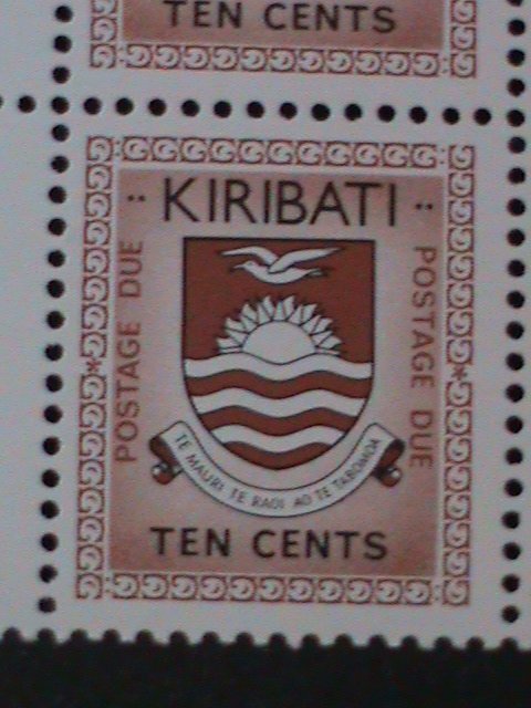 ​KIRIBATI 1981-SC# J4-POSTAGE DUE STAMPS-IMPRINT BLOCKS MNH-LAST ONE-VERY FINE