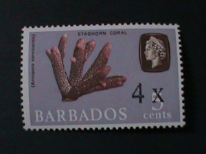 BABADOS-1965 SC#271 STAGHORN CORAL MNH VF-LAST ONE WE SHIP TO WORLDWIDE