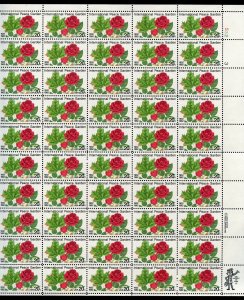 UNITED STATES SCOTT #2014 INT'L PEACE GARDEN COMPLETE SHEET  MINT NH