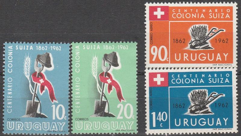 Uruguay #689-90, C245-6   MNH   (S7805L)