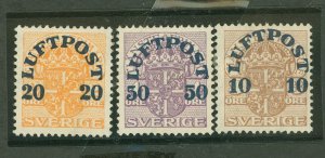 Sweden #C1-3 Unused Single (Complete Set)