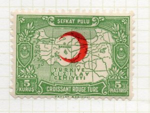 Turkey Crescent Issue Optd 1934 Issue Fine Mint Hinged 5K. NW-270696