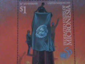 MICRONESIA-1995-UNITED NATION 50TH ANNIVERSARY-MNH -S/S VERY FINE