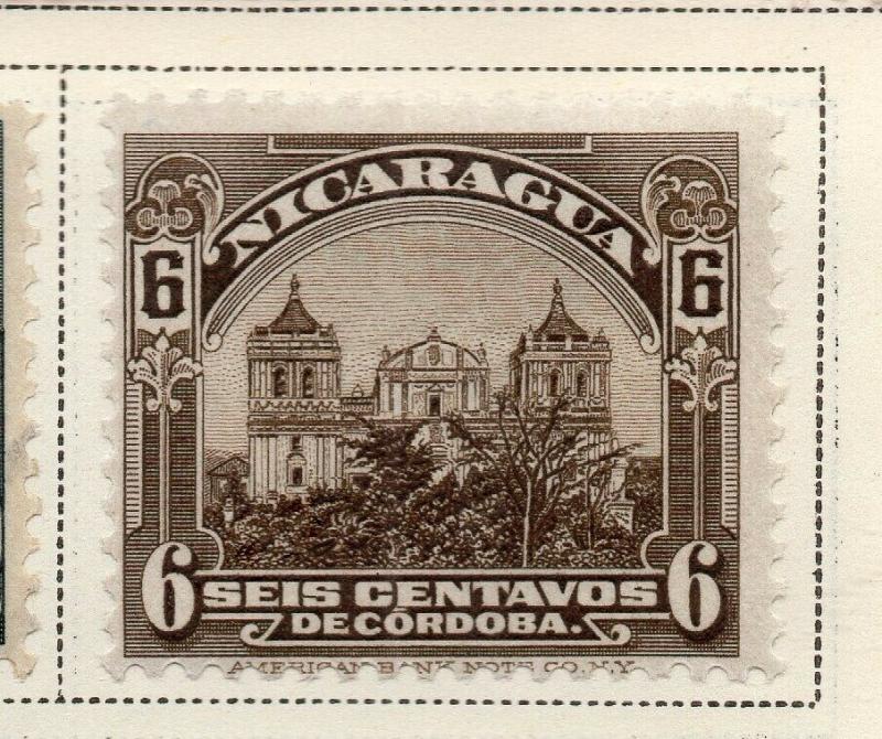 Nicaragua 1914-22 Early Issue Fine Mint Hinged 6c. 323632