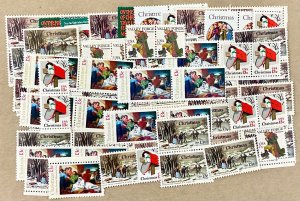 100 Various Christmas,   13 & 8c MNH 100 count  FV $12.00  Christmas mailings