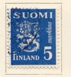 Finland 1940-46 Early Issue Fine Used 5p. NW-214554