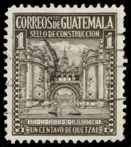 Guatemala #RA20 Arch of Communications Building; Used