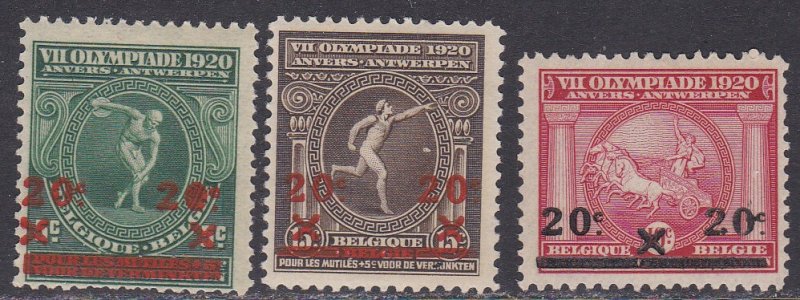 Belgium Sc #140-142 MNH; Mi #162-164