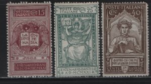 ITALY, 133-135  MINT HINGED