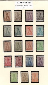 Portugal Cape Verde 1934-1939 Mint Stamp Collection 4 Complete Sets