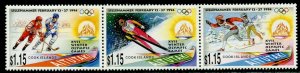 AITUTAKI Sc#488 STR 0f 3 1994 Winter Olympics Complete Set OG Mint Hinged