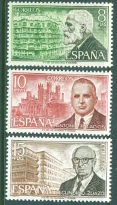 Spain Scott 1874-6 MNH** Spanish Architect set 1975