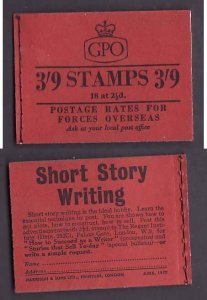 Great Britain-Sc#BK93 [#296a]- id16-unused NH complete booklet-June 1957-