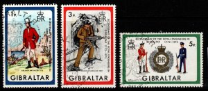 GIBRALTAR SG297/9 1972 ROYAL ENGINEERS FINE USED