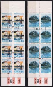 Norway 1995 Tourism Landscapes 2 Booklets Used CTO