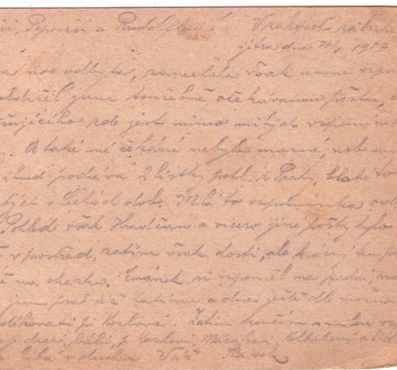 BOHEMIA WW1 *Nasavrky* 1917 CDS Mokrá Lhota Nové Hrady AUSTRIA KuK Card MA152