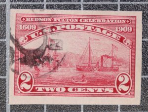 Scott 373 - 2 Cents Husdon-Fulton - Used - Nice Stamp SCV - $27.50