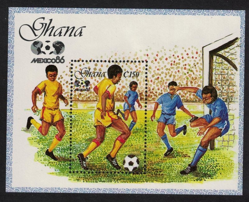 Ghana World Cup Football Championship Mexico 1986 MS 1987 MNH SG#MS1194