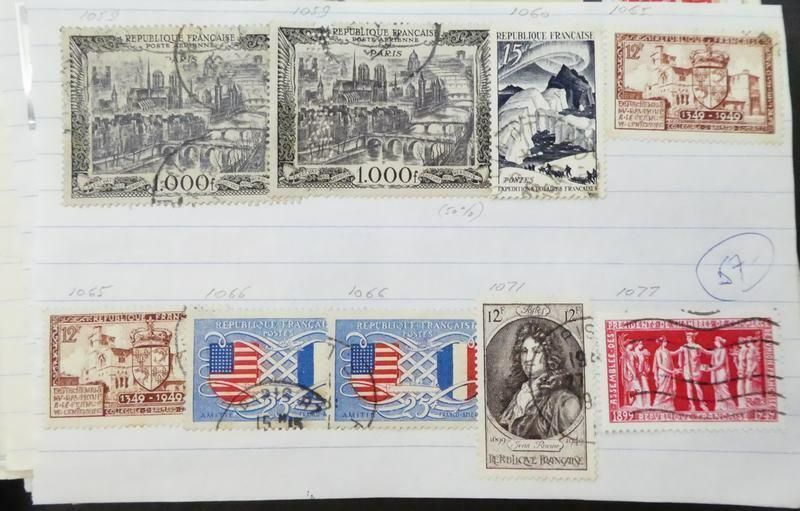 EDW1949SELL : FRANCE Extensive collection, Mint & Used on Old Time pgs Cat $3030