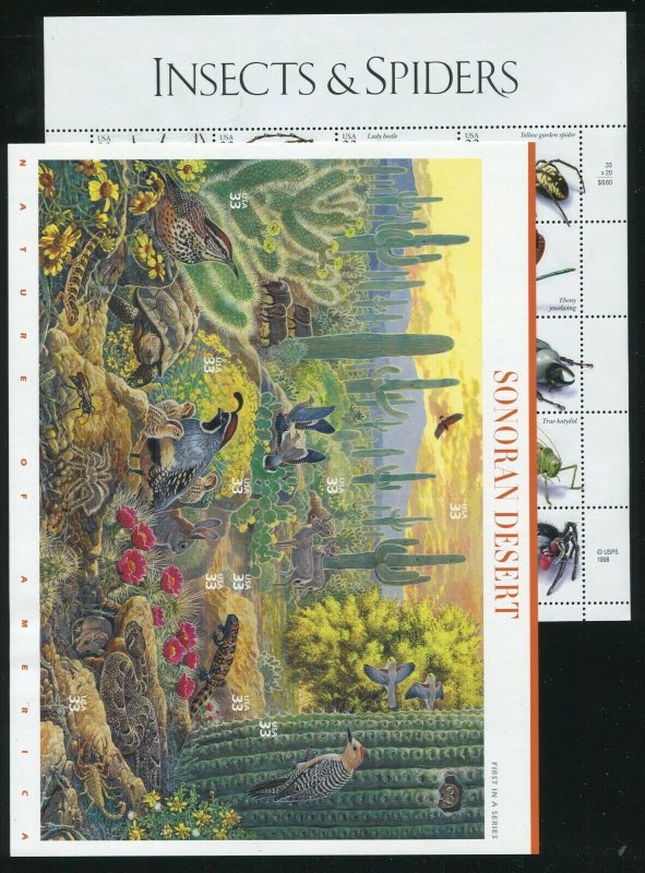 US 1999 Commemorative Year Set Stamps From Year Book WITH Mounts