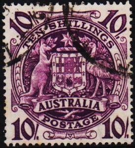 Australia. 1948 10s S.G.224b Fine Used