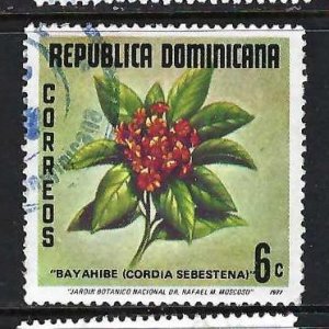 DOMINICAN REPUBLIC 789 VFU FLOWER Z7657-8