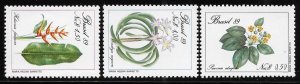 Brazil 1989 Flowering Plants Sc 2168-2170 MNH A1320