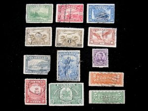 CANADA - ASSORTMENT OF 13 STAMPS - USED - CAT VAL $62.40