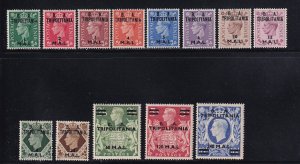 GB Tripolitania Scott # 14 - 26 Set VF OG LH nice color cv $ 163 ! see pic !