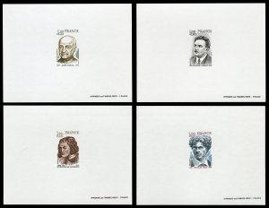 France, 1950-Present #B499-502 (YT 1953-1956) Cat€140, 1977 Famous People, ...