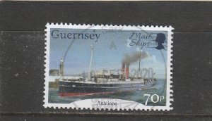 Guernsey  Scott#  1537  Used  (2020 Mail Ship Antelope)