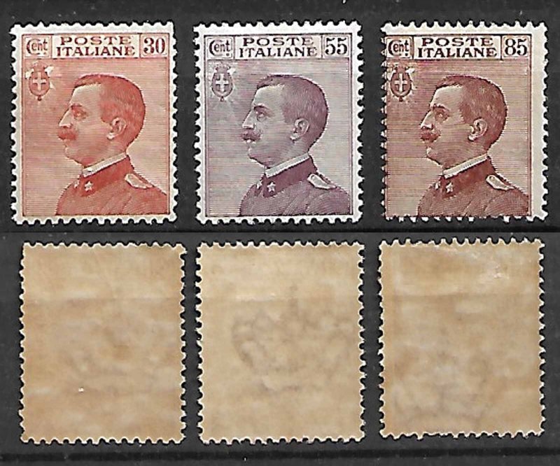 ITALY STAMPS. 1920/1922, Mi.#133-135, MNH