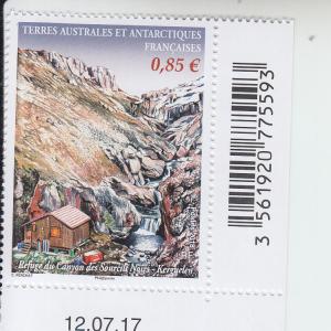 2018 FSAT Fr Antarctic Black Ryebrow Canyon Refuge (Scott 577) MNH