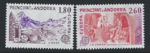 FRENCH ANDORRA mnh multiple item SC. 307-308