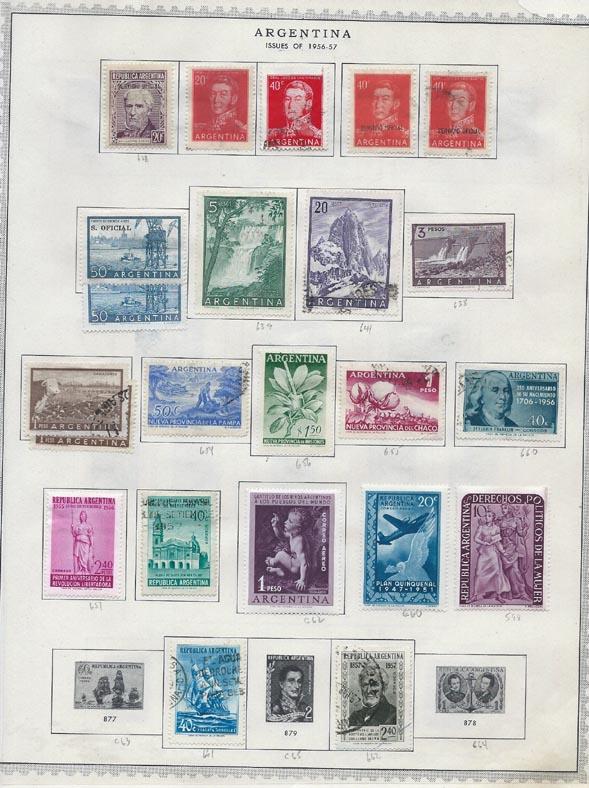 Argentina '45//'60. On collector mounted album pges [m/u]