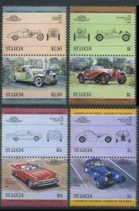 1984 St Lucia 652-659Paar Cars 4,40 €