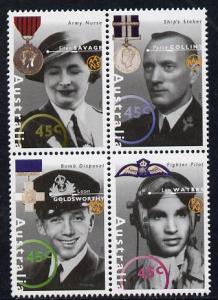 Australia 1995 WW2 War Heroes - 2nd issue set of 4 unmoun...