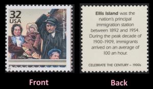 US 3182i Celebrate the Century 1900s Immigrants Arrive 32c single MNH 1998