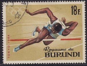 Burundi 109 USED 1964 XVIII Summer Olympic Games, Tokyo