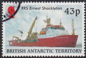 British Antarctic Territory 2000 used Sc #292 43p RRS Ernest Shackleton