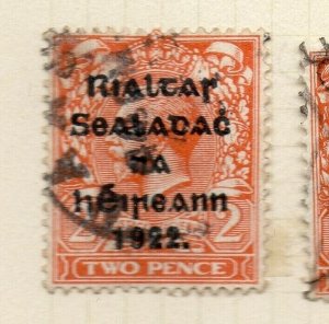 Ireland 1922 GV  Early Issue Fine Used 2d. 1922 Optd NW-185967