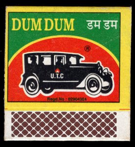 DUM DUM Vintage Car India Safety Matchbox New (MB-03/72)