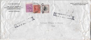 14th Naval District, Pearl Harbor to O.I.C. Guam 1941 Clipper Airmail (N7319)