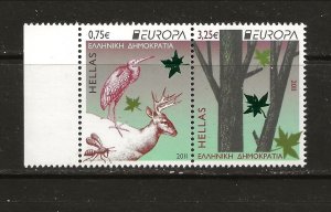 Greece Sc 2489 NH pair of 2011 - Europa Issue - Wildlife 
