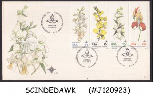 SOUTH AFRICA - 1981 10th WORLD ORCHID CONFERENCE / FLOWER - 4V FDC