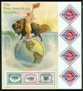 PAN AMERICAN INVERT SOUVENIR SHEET MNH SCOTT 3505