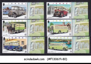 JERSEY - 2008 TRANSPORT BUSES - 6V WITH MARGINS MNH