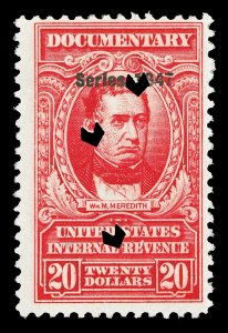 Scott R479 1947 $20.00 Dated Red Documentary Revenue Used F-VF