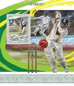 2017 Djibouti Mnh Cricket. Michel Code: 1790 / Bl.857  |  Scott Code: 1246